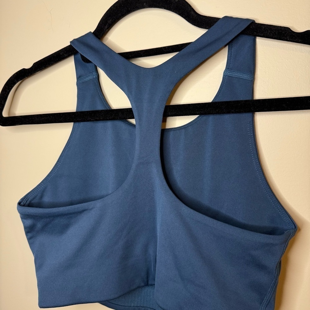 GIRLFRIEND COLLECTIVE Navy Blue Racerback Sports Bra S - Picture 3 of 4